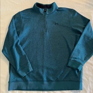 XXL Under Armour mens teal sweater sweatshirt top mens winter fall spring in ex
